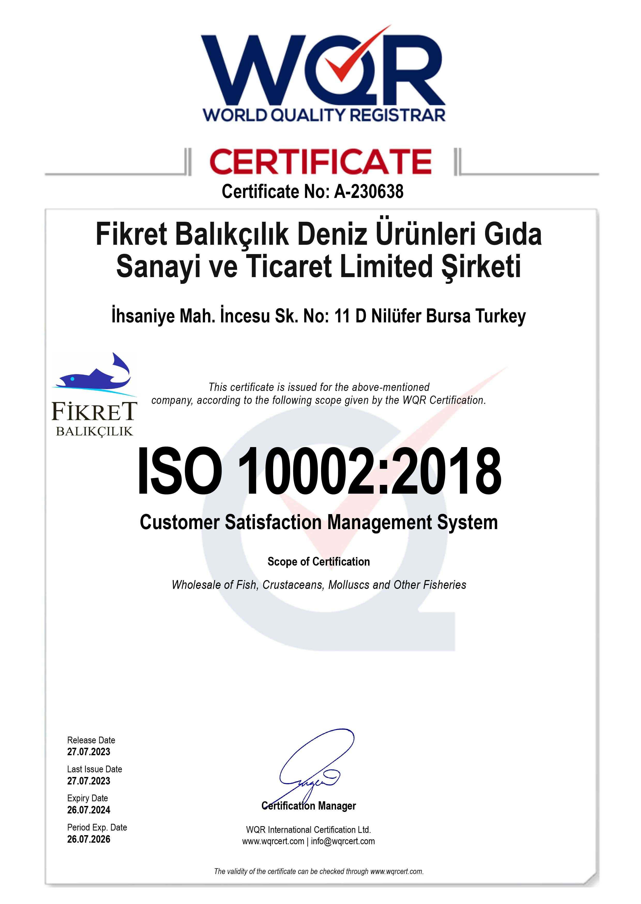 ISO 10002:2018