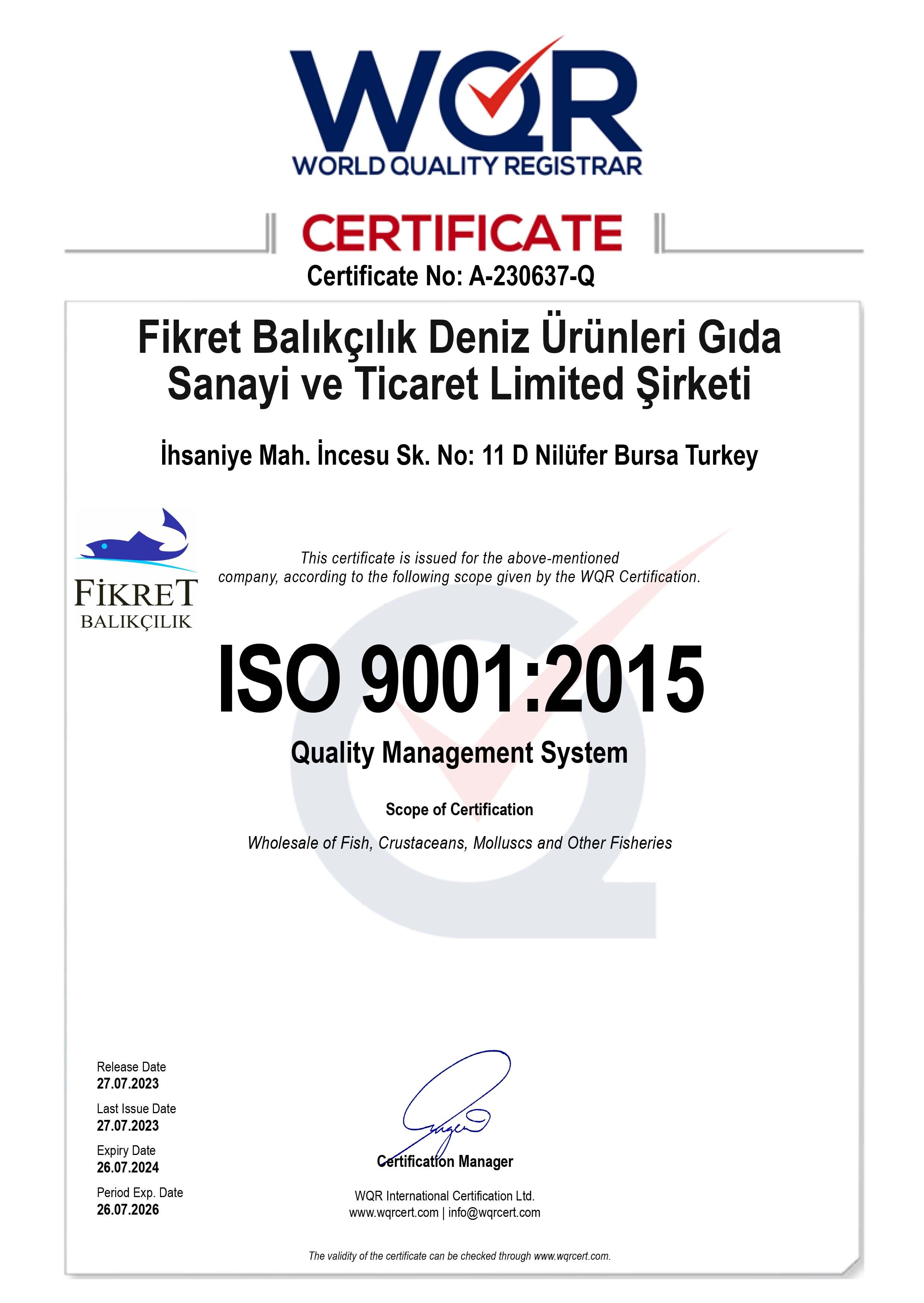 ISO 9001:2015